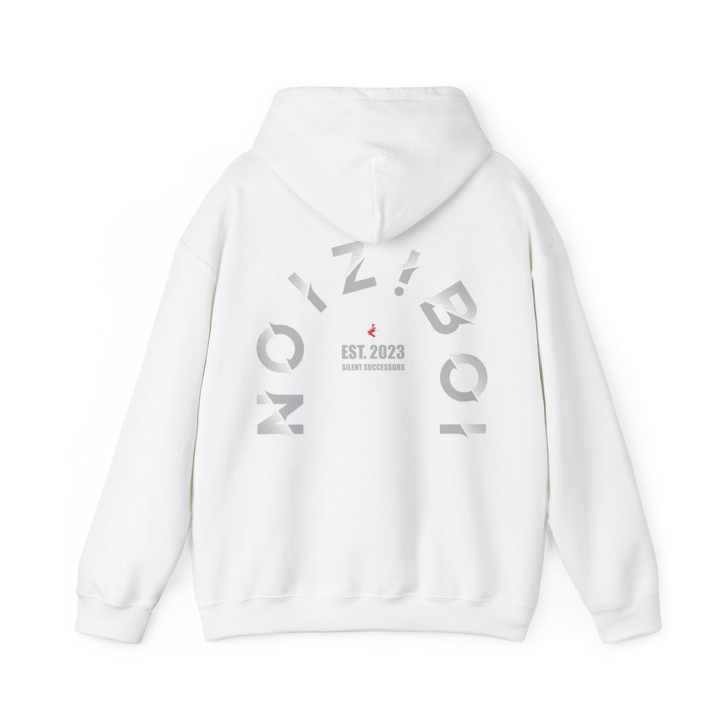 NOIZIBOI CURLED LIGHT LOGO HOODIE