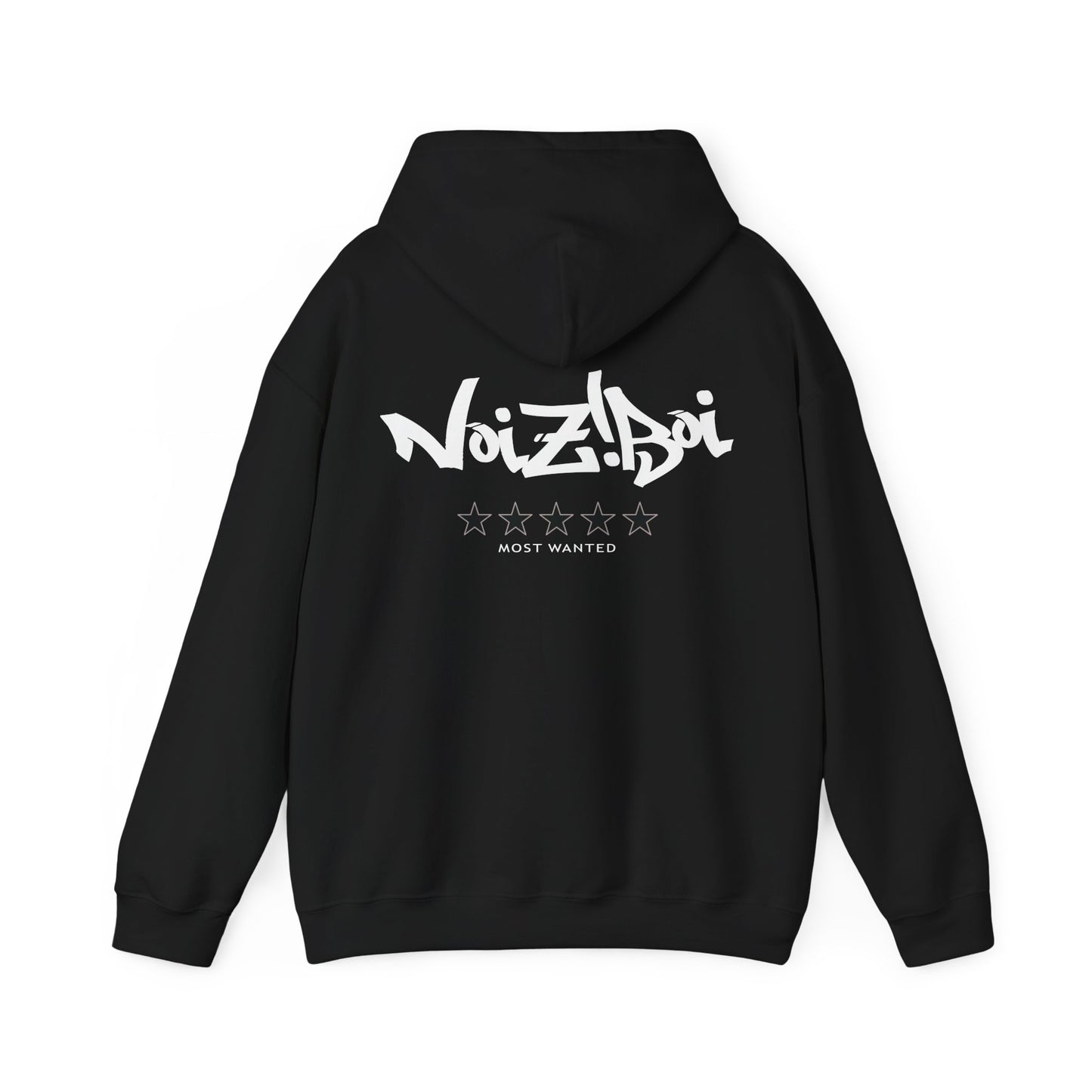 NOIZIBOI LIGHT LOGO 'MOST WANTED' HOODIE