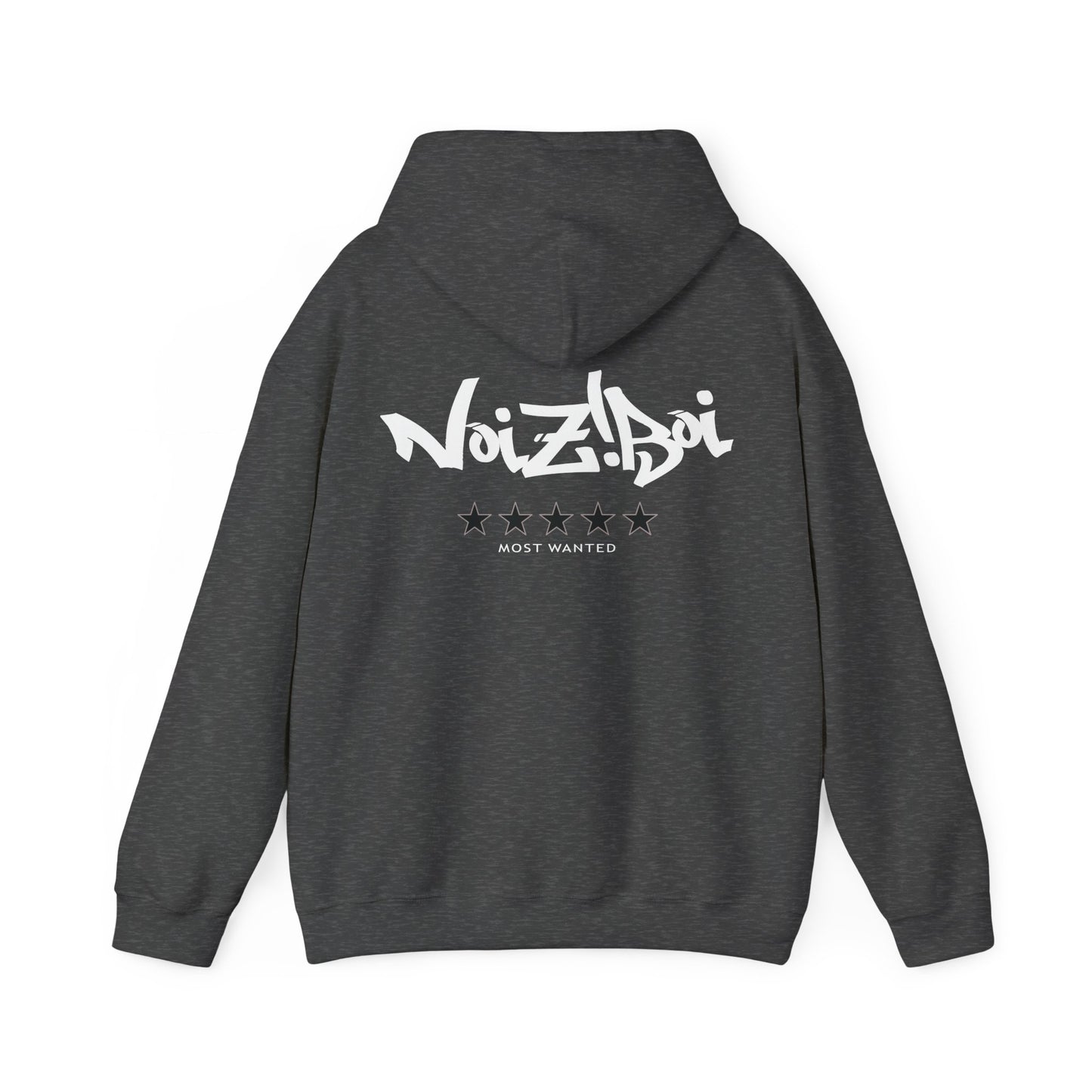 NOIZIBOI LIGHT LOGO 'MOST WANTED' HOODIE
