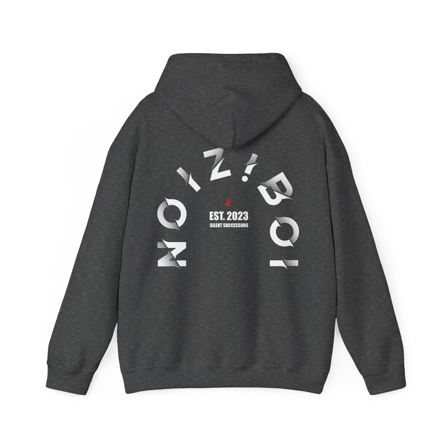NOIZIBOI CURLED LIGHT LOGO HOODIE