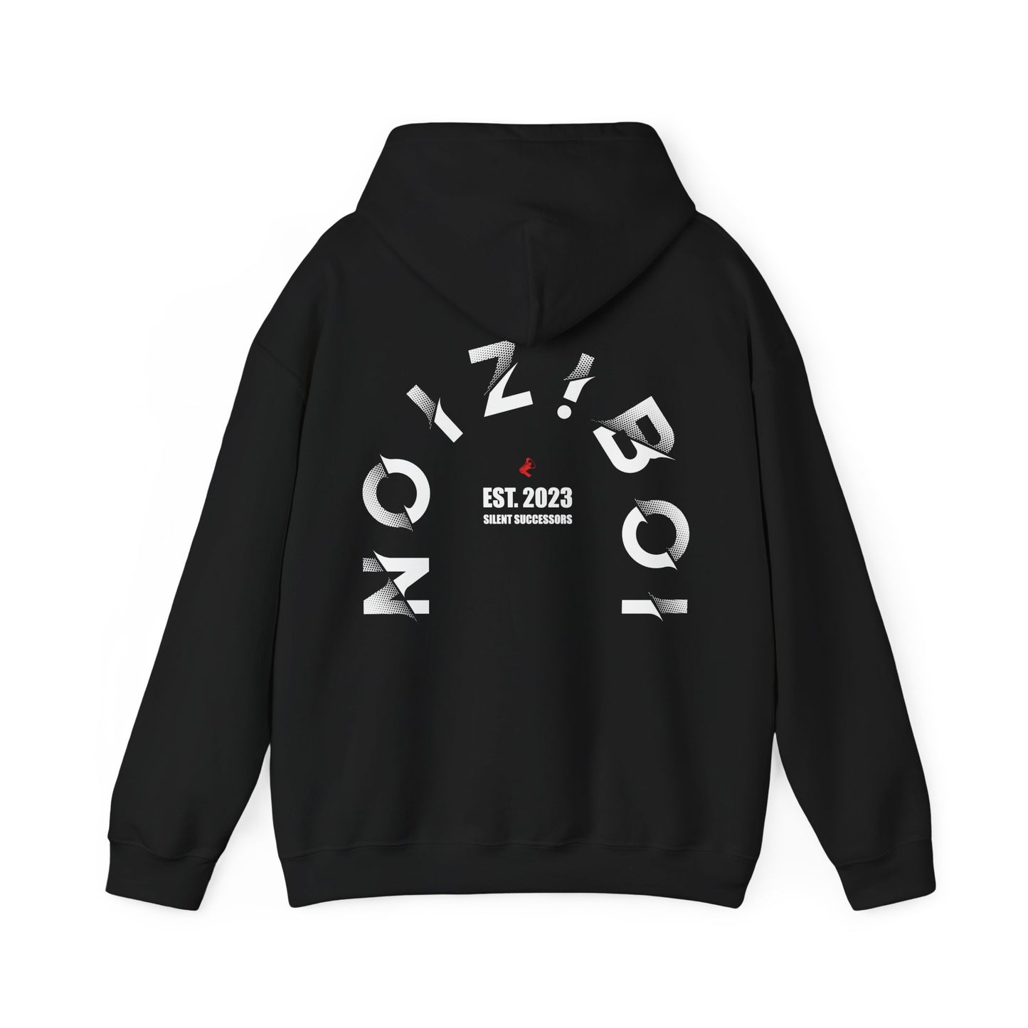 NOIZIBOI CURLED LIGHT LOGO HOODIE