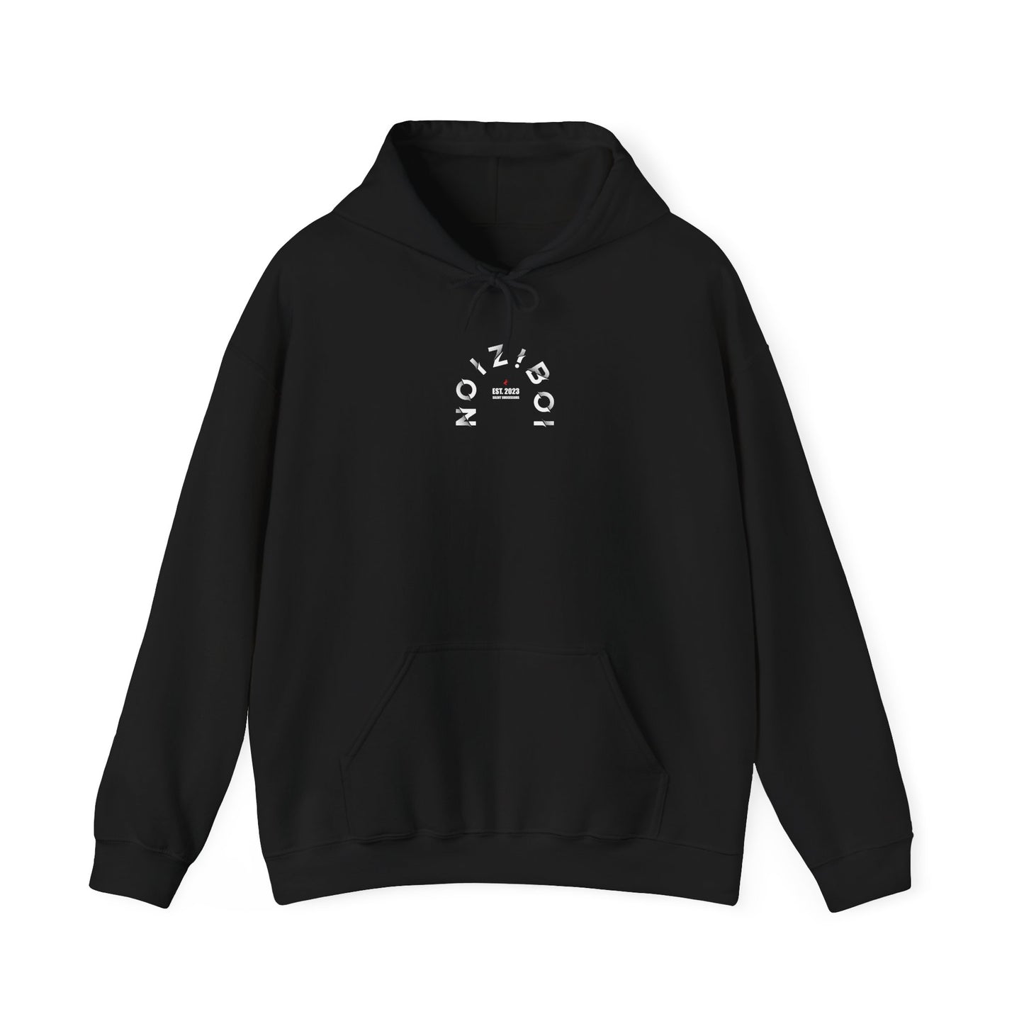 NOIZIBOI CURLED LIGHT LOGO HOODIE
