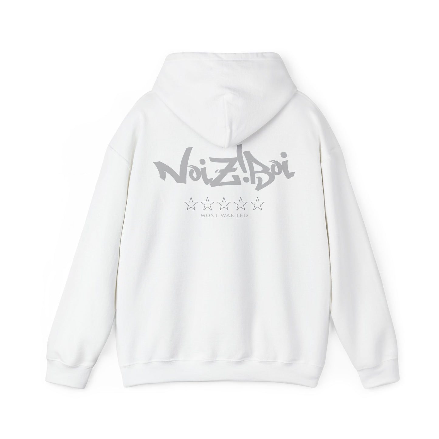 NOIZIBOI LIGHT LOGO 'MOST WANTED' HOODIE