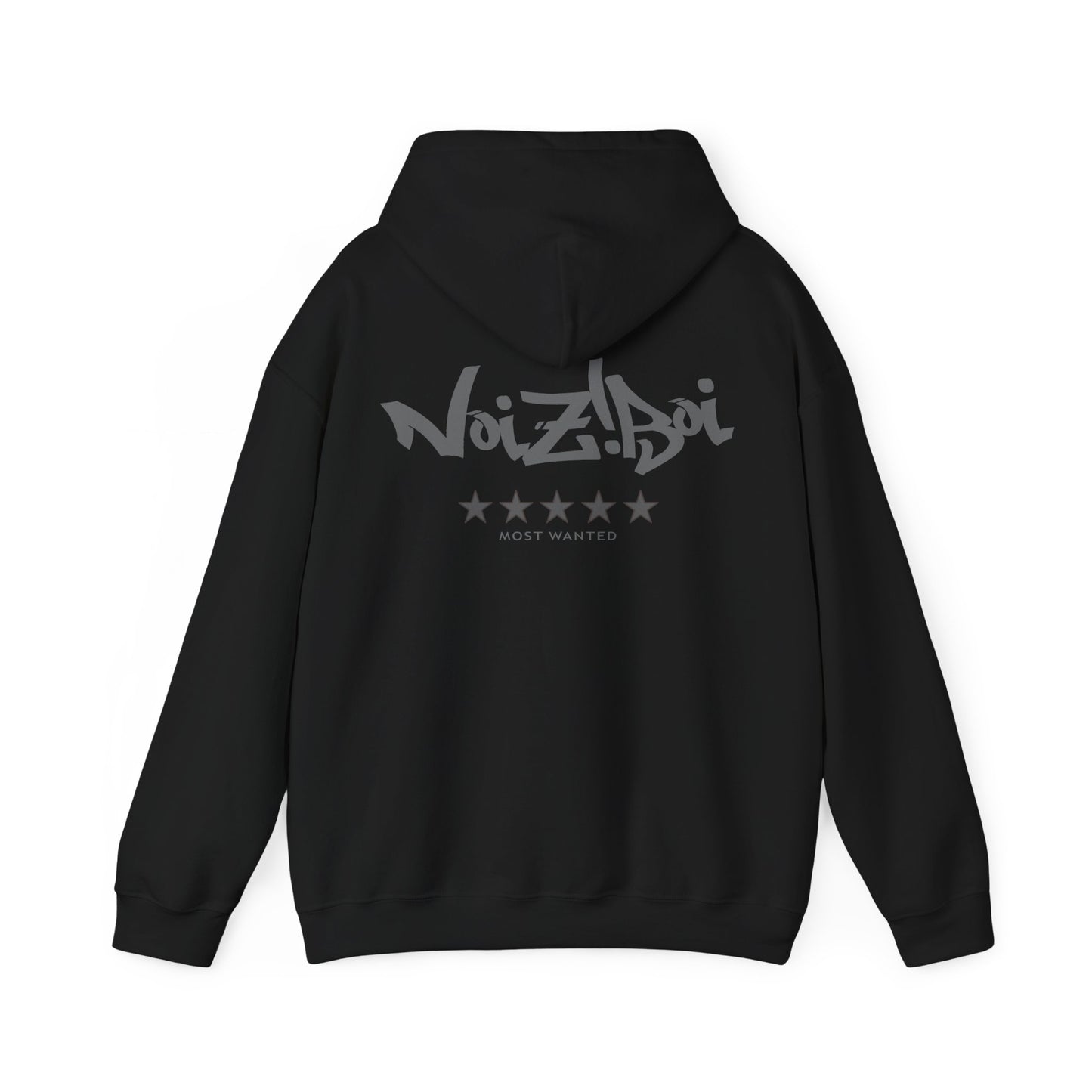 NOIZIBOI DARK LOGO 'MOST WANTED' HOODIE
