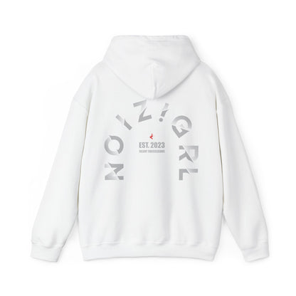 NOIZIGRL CURLED LIGHT LOGO  HOODIE