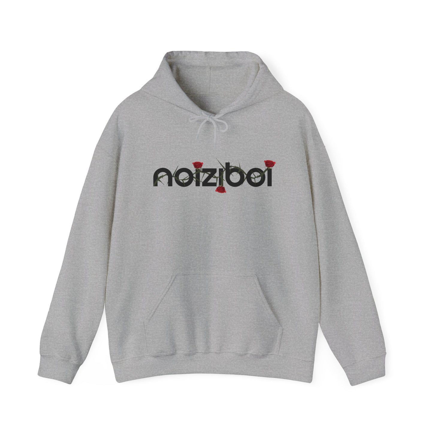 NOIZIBOI FLOURISH 'WINDY ROSE LOGO' HOODIE