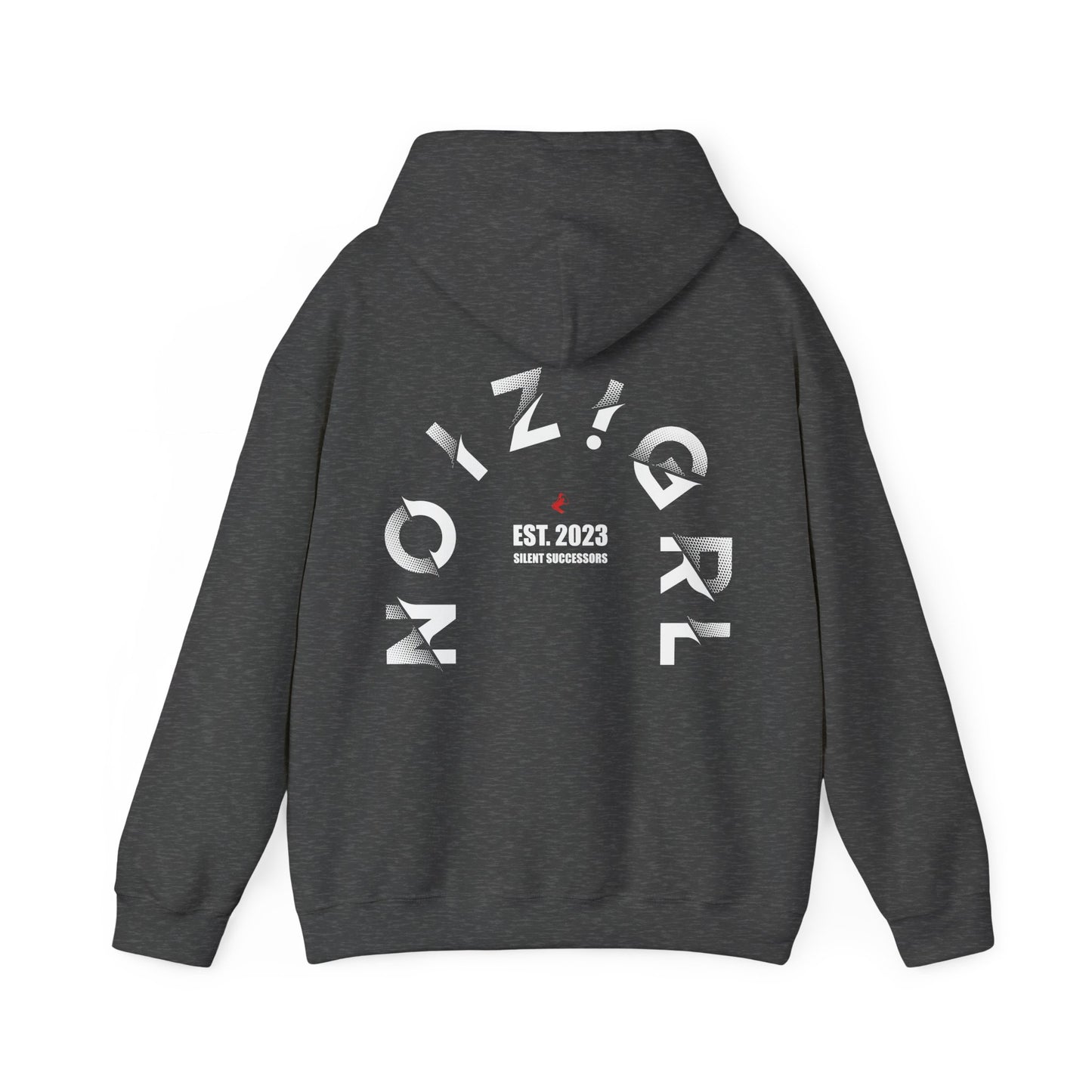 NOIZIGRL CURLED LIGHT LOGO  HOODIE