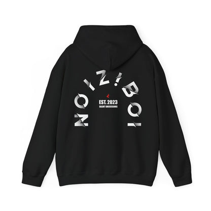 NOIZIBOI CURLED LIGHT LOGO HOODIE
