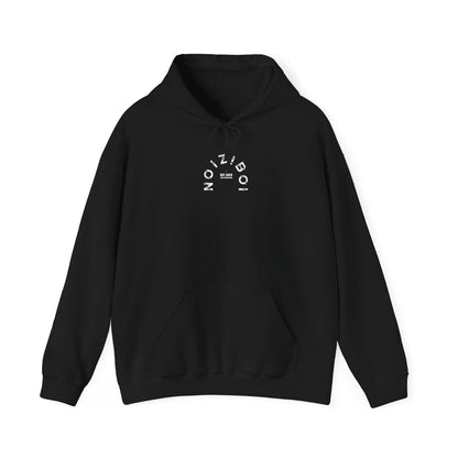 NOIZIBOI CURLED LIGHT LOGO HOODIE