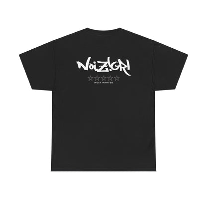 NOIZIGRL LIGHT LOGO 'MOST WANTED' TEE