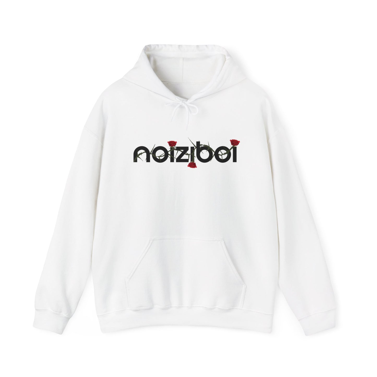 NOIZIBOI FLOURISH 'WINDY ROSE LOGO' HOODIE