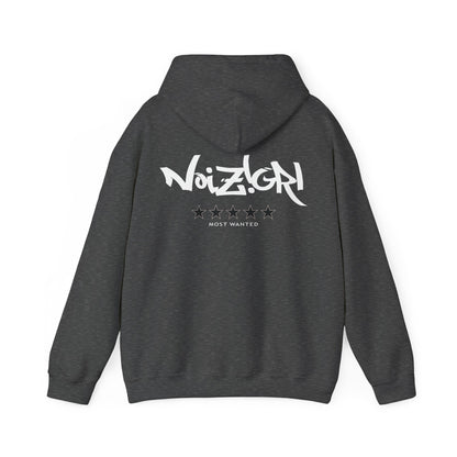 NOIZIGRL LIGHT LOGO 'MOST WANTED' HOODIE