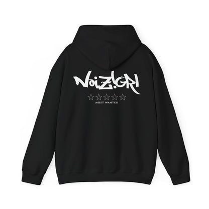 NOIZIGRL LIGHT LOGO 'MOST WANTED' HOODIE