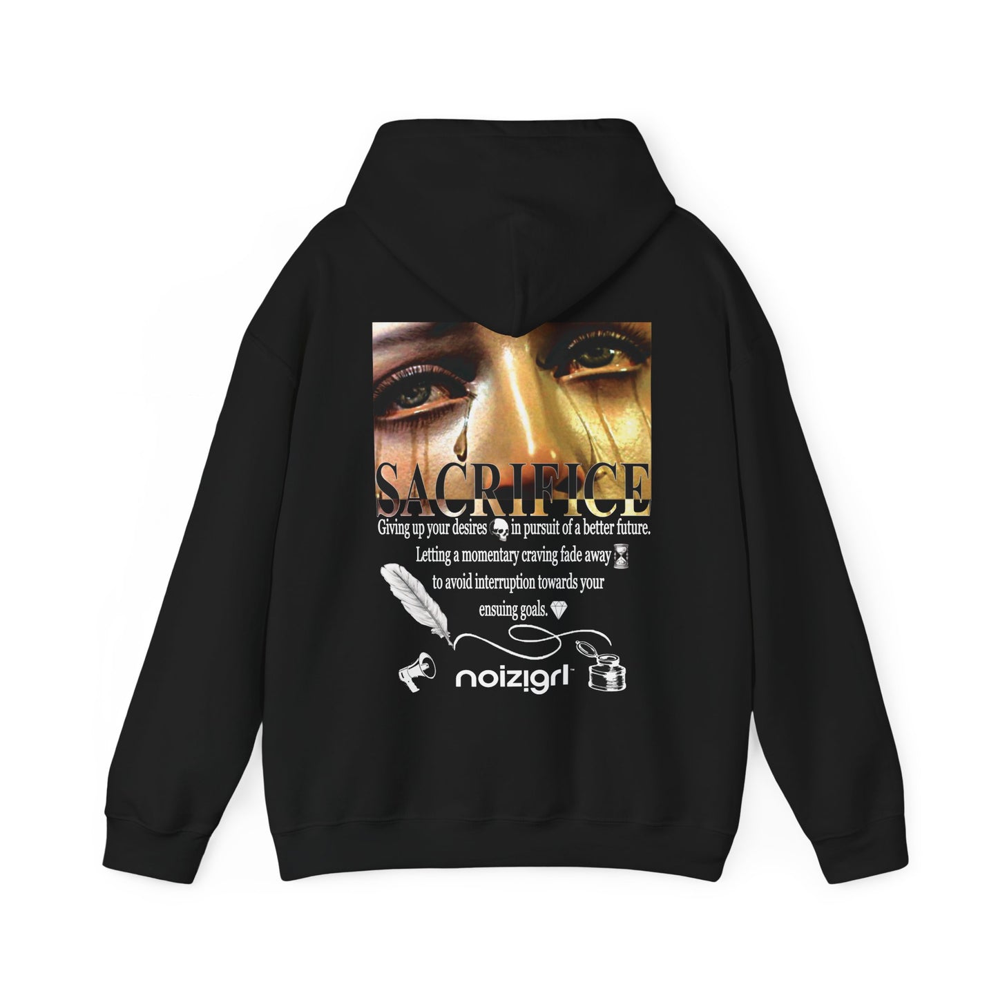 NOIZIGRL SCRIPTURE 'SACRIFICE' HOODIE