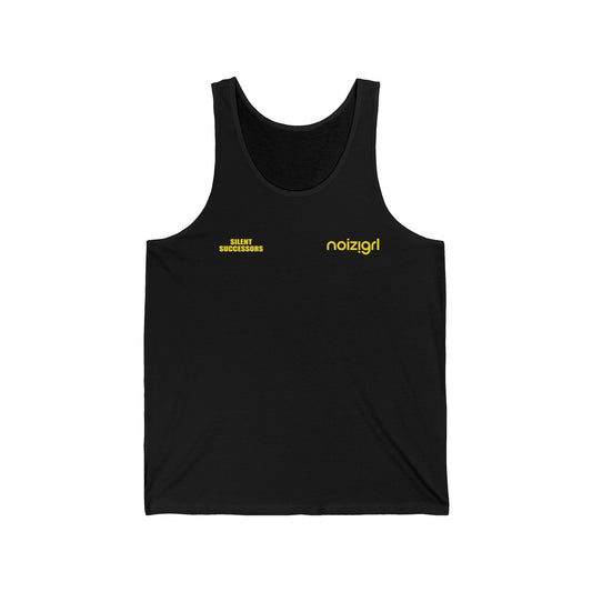 NOIZIGRL YELLOW ON BLACK LOGO TANK